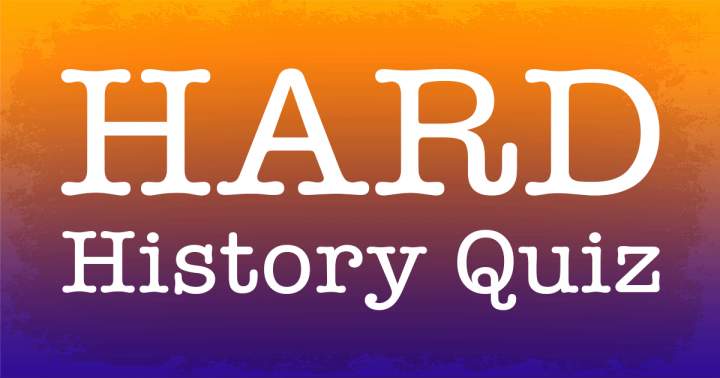 HARD History Quiz