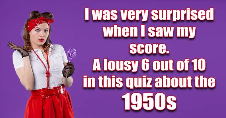 HARD Quiz About The 1950s