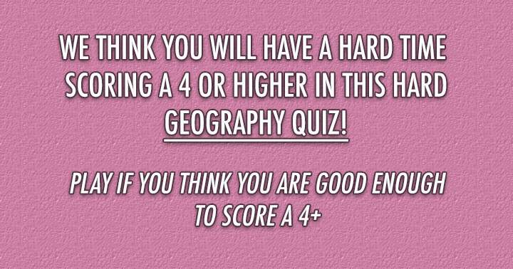 Geography Quiz