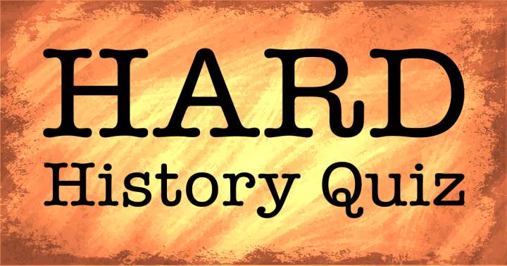 Banner for Difficult history quiz.
