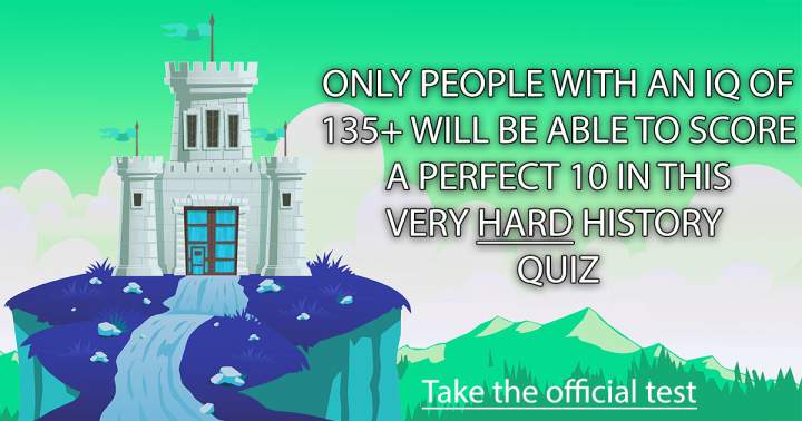 Banner for Difficult History Quiz.