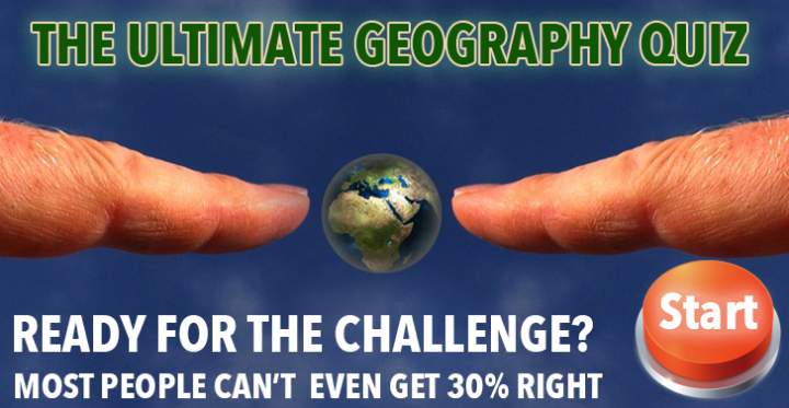 Banner for Most individuals fail to score even 30% on the challenging geography quiz.