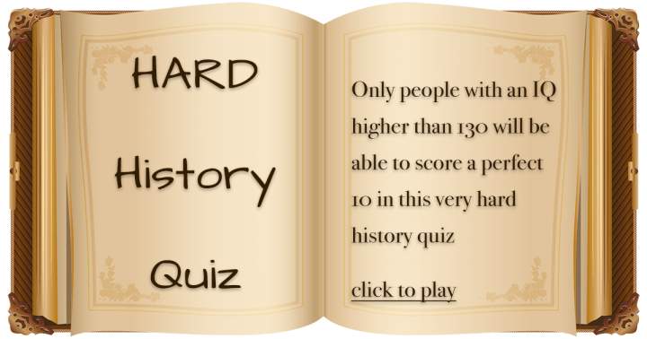 Challenging History Quiz