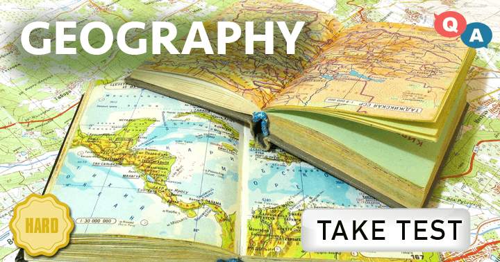 Banner for The Geography Quiz features 10 challenging questions!