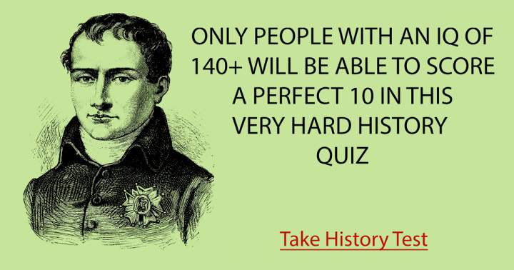 Banner for History Quiz that poses a challenge.