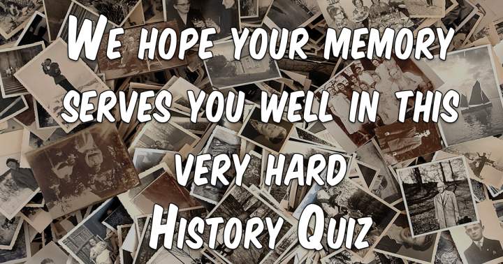 Banner for How well do you remember?