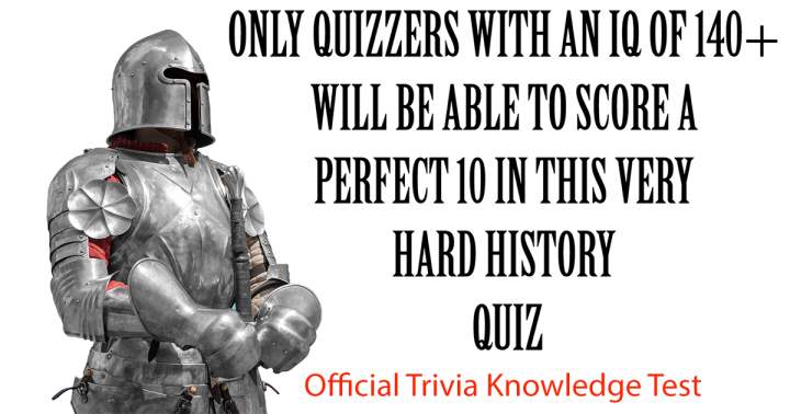 Challenging historical quiz