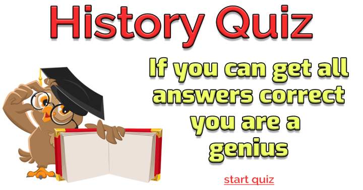 Banner for Can you provide an alternative way to phrase the sentence 'History Quiz'?