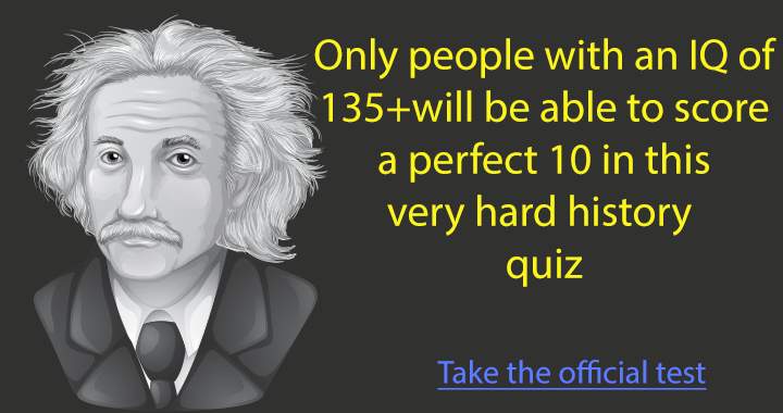 Banner for 'History quiz.'