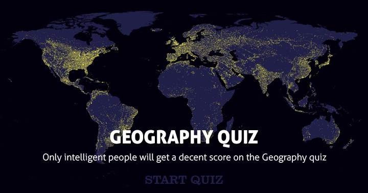 Banner for The General Geography Quiz poses an immense challenge.