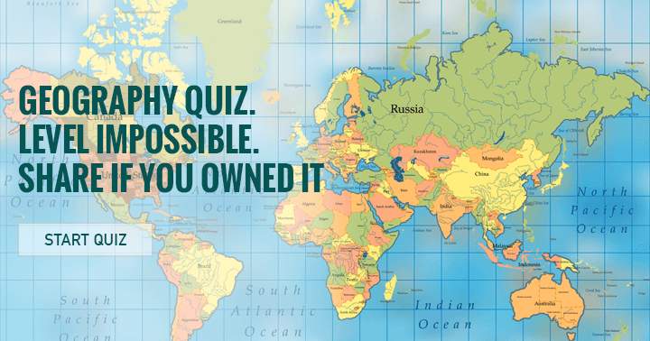 Banner for Geography quiz: Unattainable level.