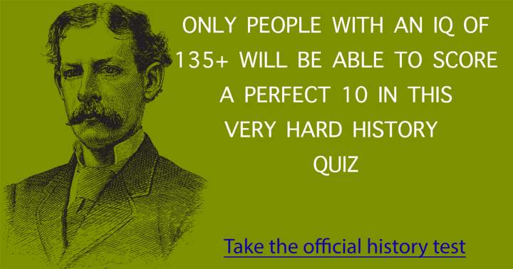 A historical events quiz.