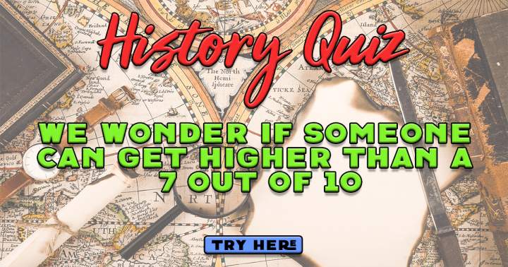 Banner for History quiz.