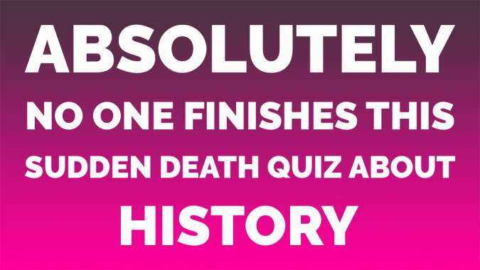 Sudden Death History Quiz