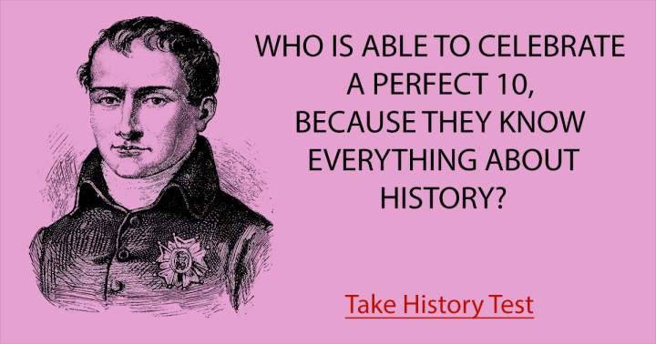Banner for A test on history.