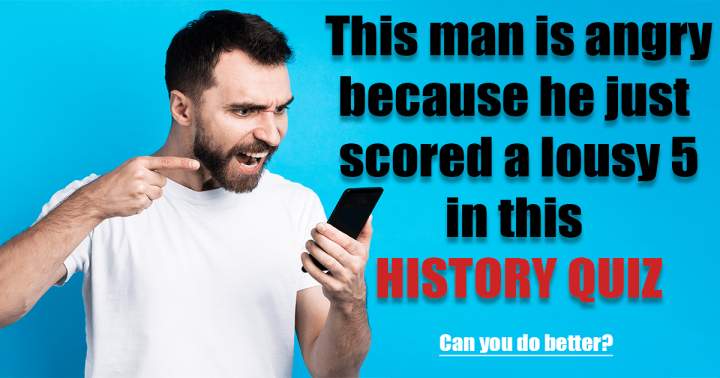 Banner for A challenging history quiz.