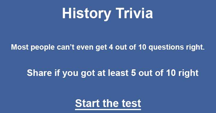 Answer these 10 challenging questions on history.