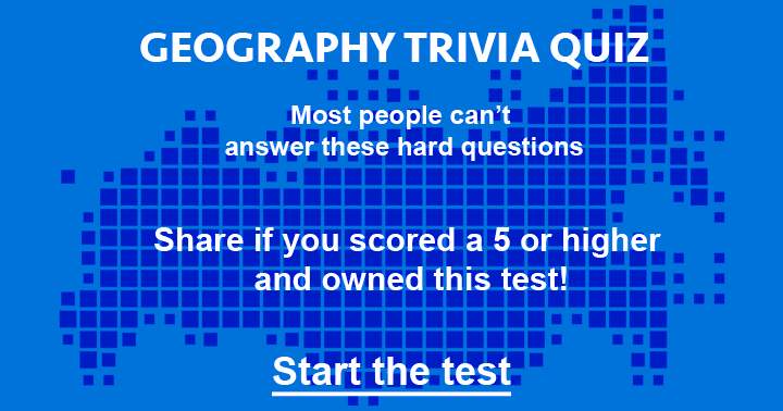 Quiz on geography.