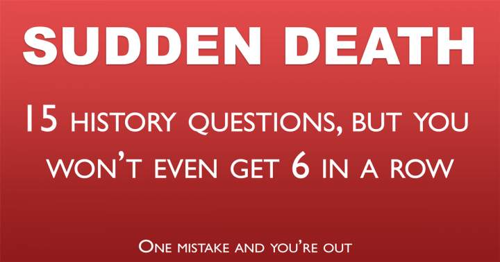 Banner for Historical events quiz.