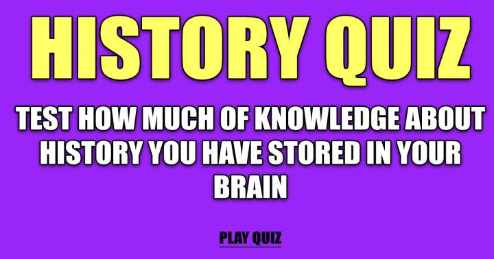 Historical events quiz.