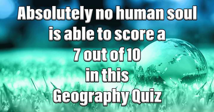 Challenging Geography Quiz