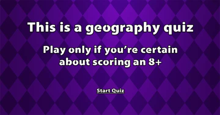 Challenging Geography Quiz