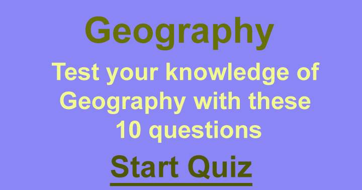 Banner for Quiz on Geography