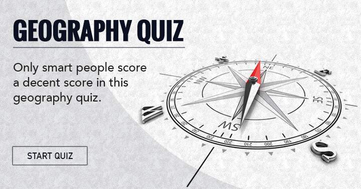 Banner for The geography quiz is highly enjoyable.