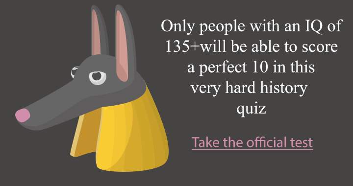 Banner for Test for intellectual persons
