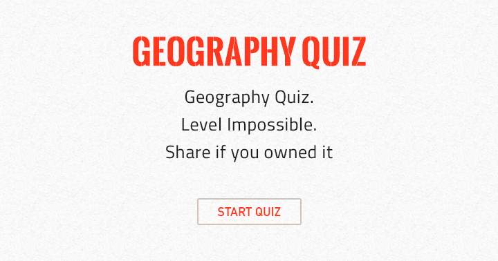Banner for Should you possess it, distribute the Impossible Level under the Geography Category.