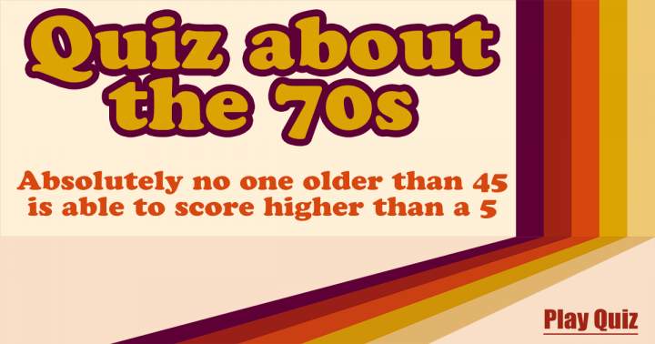 Banner for Seventies Quiz.