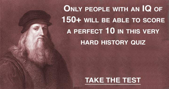 Banner for History Quiz that will test your knowledge.