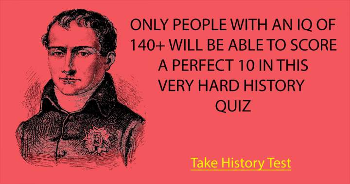 Banner for The History Quiz presents an exceptionally difficult challenge.