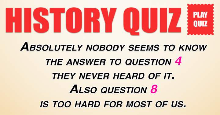 Banner for Trivia Quiz on History