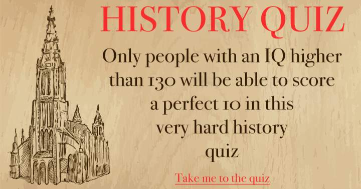 Banner for Trivia Challenge on History for the Intellectually Inquisitive