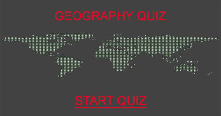 Banner for Geography Quiz