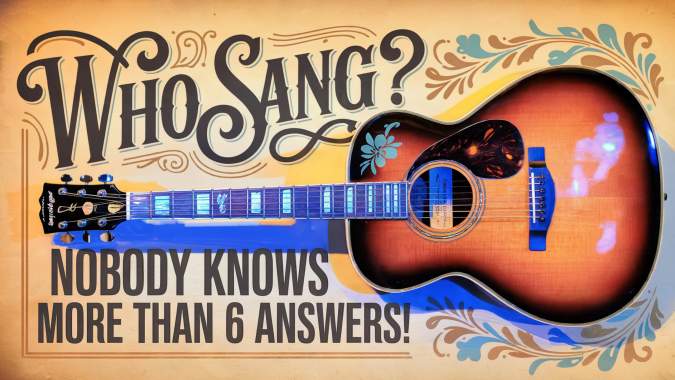 Do you know who sang these songs? 