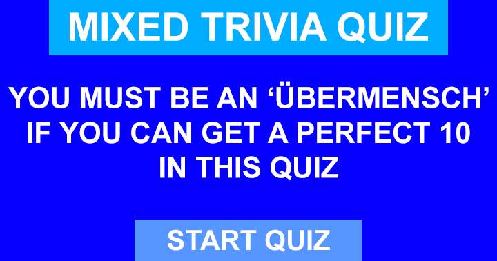 Mixed Trivia Quiz