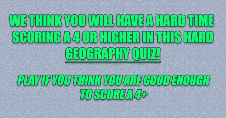 Geography Quiz