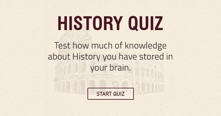 History lovers will love this quiz.