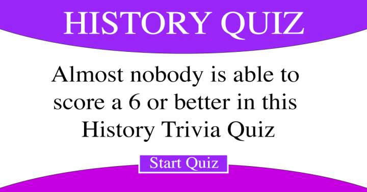 History Trivia Quiz