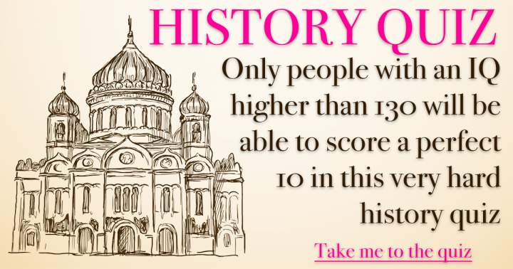 Hard History Quiz